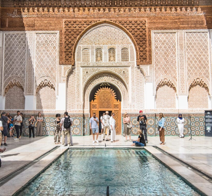 Interno di un palazzo storico di Marrakech visitato durante il viaggio in Marocco