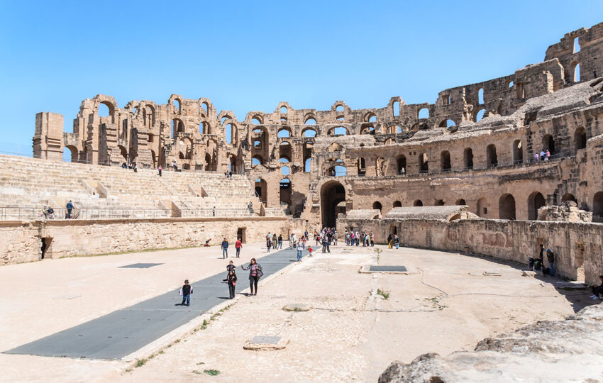 Anfiteatro romano di El Jem durante il viaggio Capodanno Comfort Sahara con AF Travel Firenza
