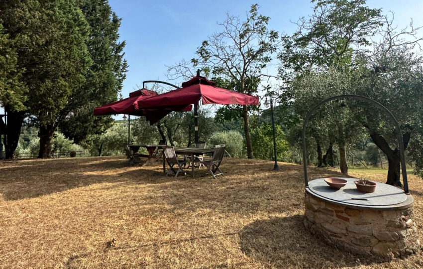 Giardino agriturismo per corsi di guida off-road Toscana